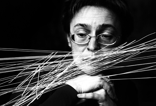 **FILE** Independent Russian journalist Anna Politkovskaya seen in Moscow in this undated file photo. Anna Politkovskaya was killed in Moscow, Saturday,Oct.7,2006.
